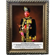 SULTAN TERENGGANU  GOLDEN FRAME POTRAIT / CLEAR QUALITY PORTRAIT / POTRET Bingkai Kayu AGONG & PERMA