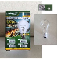 หลอดไส้ หลอดไฟไส้ ขั้วเกลียว E27 แสงสีส้ม หลอดร้อน DAI-PLUS 40W60W100W