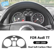 AIRSPEED Carbon Fiber For Audi TT 2001-2006 Speedometer Trim Sticker Car Interior Accessories