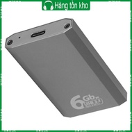 WIN mSATA Enclosure Portable Aluminum Case 6Gbps Data Transfer Case with Type C