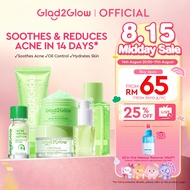 [LIVE EXTRA]Glad2Glow Acne Treatment Skincare Set Centella Moisturizer(55G) Toner Salicylic Acid Fac