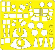 Eduard 1/72 Martin B-26F/G Marauder Paint Mask Seal (for Hasegawa) Plastic Model Masking Seal EDUCX1