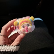 8 Yellow Braided Hanging Headphones i12 i11 Headphone Case Clear Cartoon Embossed 1 2 Airpods3 Bluet