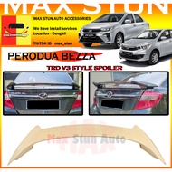 PERODUA BEZZA TRD V3 SPOILER REAR BONNET SPOILER WING BEZZA 2016-2023 SPOILER BELAKANG TRD-V3 TR-D V