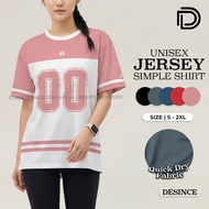 DESINCE Women Microfiber Eyelet Jersey Simple Tee Women Casual Athleisure Shirt Baju Jersi Wanita WT