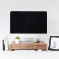 【台灣製造】小清新螢幕架 - 直面抽屜款 - 胡桃木∣尺寸可訂製