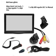 Màn Hình Màu LCD TFT 5 Inch HD Cho Camera Dự Phòng Lùi Phía Sau Ô Tô - Màn Hình Ô Tô QueenDer
