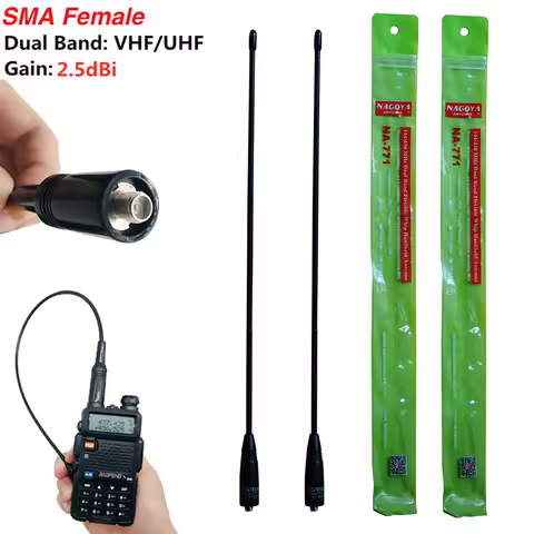NA-771 SMA-F Antenna NAgoya Female Dual Band VHF/UHF 144/430MHz Soft Antenna NA771 for baofeng UV-5R