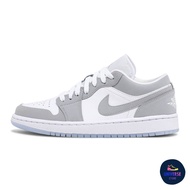 [ของแท้ ส่งฟรี PRE-ORDER] NIKE JORDAN 1 LOW WOLF GREY (W) 22.5cm