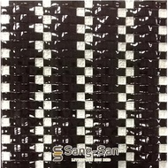 Mosaic Tiles White, Black & Grey Colour (31cm x 31.8cm)