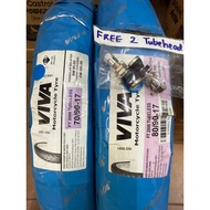 BUY 1 FREE 1 TUBEHEAD [100% ORIGINAL] VIVA FT2000 TYRE YEAR 2024 70/90-17 & 80/90-17 TUBELESS