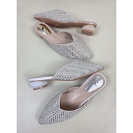 YC-809-3 Mule Rhinestone Pearl 4cm