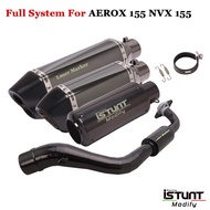Suitable For Yamaha AEROX155 NVX155 Motorcycle Exhaust Escape Modification System Full Link DB Killer Full Muffler