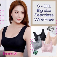 A026 / BRA SEAMLESS BIG SIZE JUMBO ICE SILK TANPA KAWAT / BH ZERO FEEL