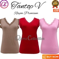 Terbaru Tanktop Wanita Tank Top Cewe Pakaian Dalam Camisole Tangtop Polos Warna Renda Perempuan Sexy