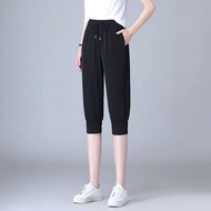 2735 Times Repurchase Cropped Pants Women Thin Style 2025 Ice Silk Women's Pants Quick-Drying Croppe