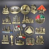 【Shipment within 24 hours‌】 3d metal fridge magnet premium egypt france austria spain dubai russia s
