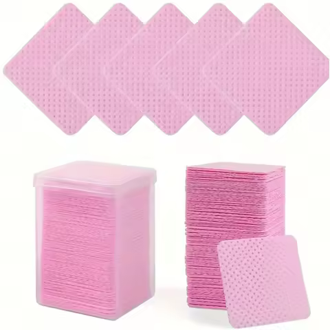 LULAA Glue Wipes Lint Free Nail Wipes Non-Woven Fabric Lash Glue Wipes Nail Polish Remover Wipes Use