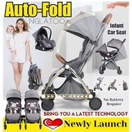 Auto-Fold Cabin Stroller or Double Strollers