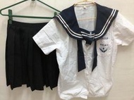 附黑裙有領結 明德高中制服套裝組 二手制服 二手學生制服 台灣學生制服 水手服 女學生制服