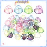 [Shinelight] 50pcs Glitter Wind Bell Spacer Jellyfish Beads Ornament DIY Decoration Phone Chain Orna