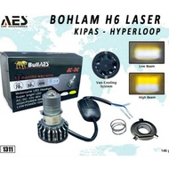 Lampu HID LED AES LASER H6 H4 I BOHLAM LED HEADLAMP H6 H4 LASER AES