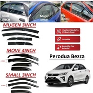 Car Door Visor Bezza Air Press Window Cover Rain Guard Mugen Move Slim Kening Tingkap Pintu Kereta