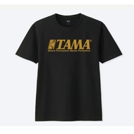 TAMA DRUM GOLD LIMITED T SHIRT เสื้อยืด พิมพ์สีทอง กลอง เครื่องดนตรี นักดนตรี SIZE M -3XL COTTON 100