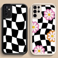 LF-6 black and white Chess Shockproof Casing for Samsung A55 A54 M15 S25 S24 S21 FE Ultra