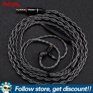 Faorca 4เส้นเพิ่มสายเคเบิล OFC ชุบเงินพร้อมไมโครโฟน3.5Mm/Type-C ปลั๊กชุดหูฟังตัวเลือกสายทดแทนสายหูฟั