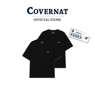 COVERNAT Cool Cotton 2Pack T-Shirt Black (70022OCCSSU_S6BKBK)