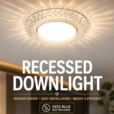 Recessed Downlights Replaceble GX53 Bulb LED Modern Ceiling Light Indoor Lamp Decor for Living Room 