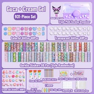 DIY Goo Card Set Three-layer Storage Box Guka Sticker Set Cream Glue Deluxe Edition Girl Full Set Ha