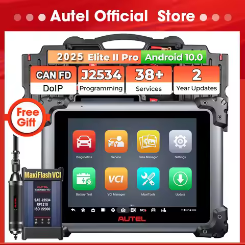 Autel Elite II PRO Diagnostic Scanner J2534 ECU Programmer Key Coding Scan Tools CAN FD/DoIP Upgrade