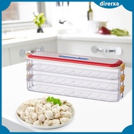 [Direrxa] Frozen Dumpling Storage Boxes with Buckle Lid And Handle for Donuts Cookies
