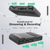 Lemorele AC09 Capture Card 4k 60Hz Compatible with Windows/macOS/Linux/Android Video Transmission Ca