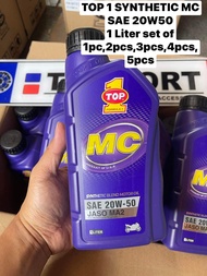 ORIGINAL TOP 1 Synthetic OIL MC SAE 20W50 High Performance Motorcycle 1 LITER(1,2,3,4,5)PCS