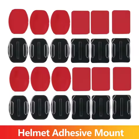 Adhesive Mount Kit Sticky pads for GoPro Hero 13 12 11 10 9 Flat & Curved Helmet Mounting for DJI OS