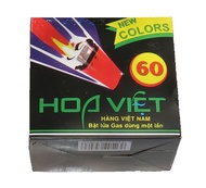Hộp quẹt cơ đá Bật lửa Hoa Việt Bọc 60/ giá bán 1h sp/ 50 pcs