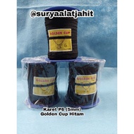 Golden Cup Rubber 5mm (P6) Black @±130y = rp. 52,750/1 roll