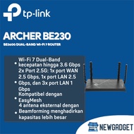 TP-LINK ARCHER BE230 BE3600 DUAL-BAND WI-FI 7 ROUTER