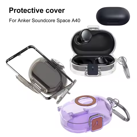 TPU Headphone Cover For Anker Soundcore Space A40 TPU Case Wireless Earbuds Case Dustproof Earphone 