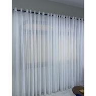 Thin White Day Curtain Vitrase Curtain Terminal - Custom Size