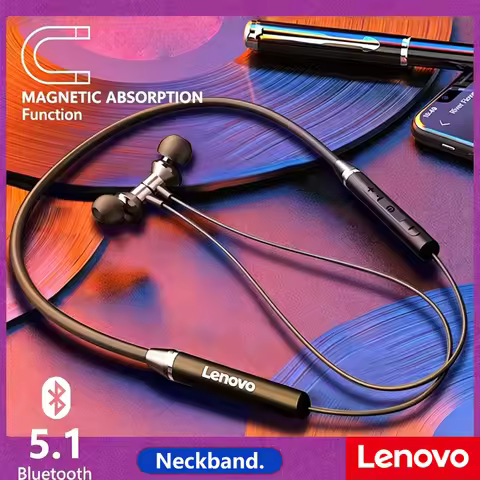 Origial Lenovo HE05X Bluetooth Earphones Earphone Waterproof Earplugs HIFI Sound Magnetic Neckband H