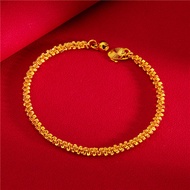 Emas Cop 916 Emas 916 Original Lelong Gelang Tangan Lelaki Viral Murah Bracelet for Women Bracelet Men (20CM) Rantai Tangan Emas Korea Cop 916 Fashion Gold Jewellery Legit Sale Bracelet Set Gold 916 Original Malaysia Emas Bangkok Original Cop 916