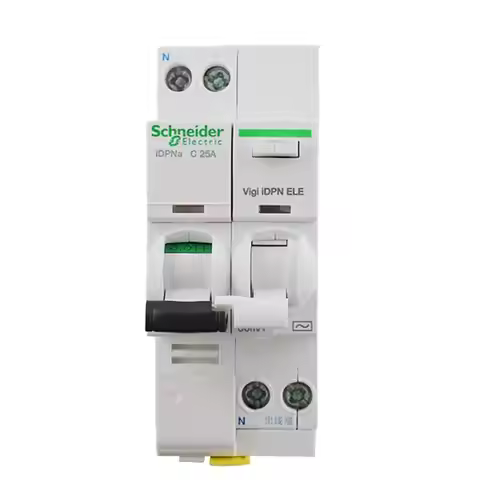Schneider MCB iDPNa 1P+N Mini Circuit Breaker with 30mA Leakage Protection Vigi iDPN ELE 6A 10A 16A 