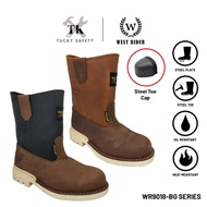 WEST RIDER SAFETY BOOT / KASUT SAFETY KERJA / LEATHER SAFETY BOOT WR 9018 BG SERIES HEAVY DUTY SAFET