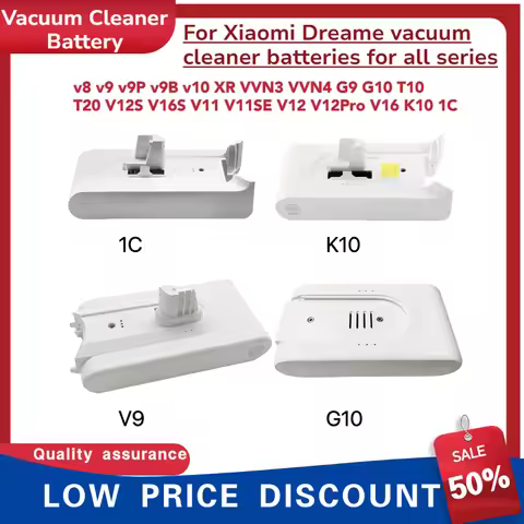 Replacement Battery Compatible with Xiaomi K10 1C G9 G10 Dreame V8 V9 V10 V11 V12 Wireless Vacuum Cl