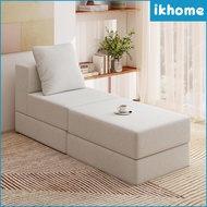 IKHOME Single Modular Ottoman Footrest, Separate Stool Matching Combinable Boneless Sectional Sofa