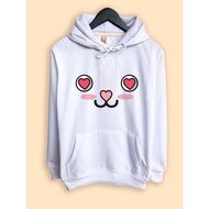 Premium Hoodie Jacket CAMOE Love Eyes Emoji Mata Lope